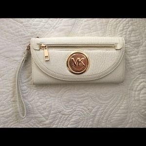 Michael Kors Wallet - White/Gold